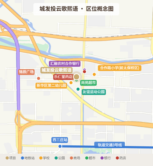 城发投云歌熙语 · 区位概念图