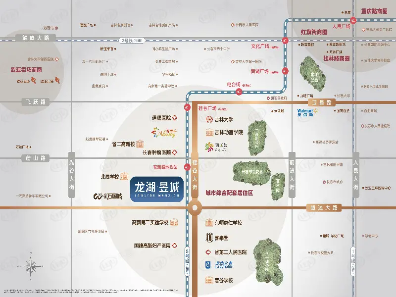 龙湖昱城位置交通图