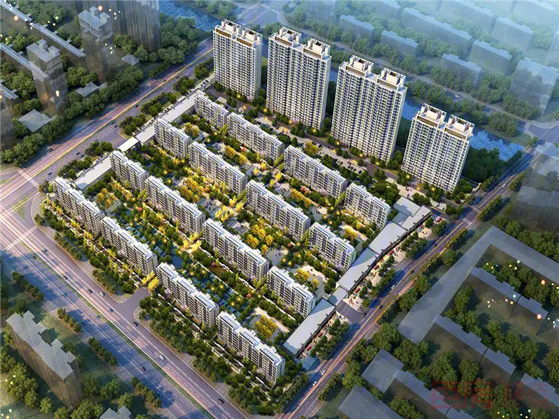 项目鸟瞰效果图