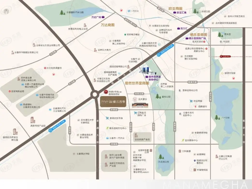 新区发展·缦云四季区位图