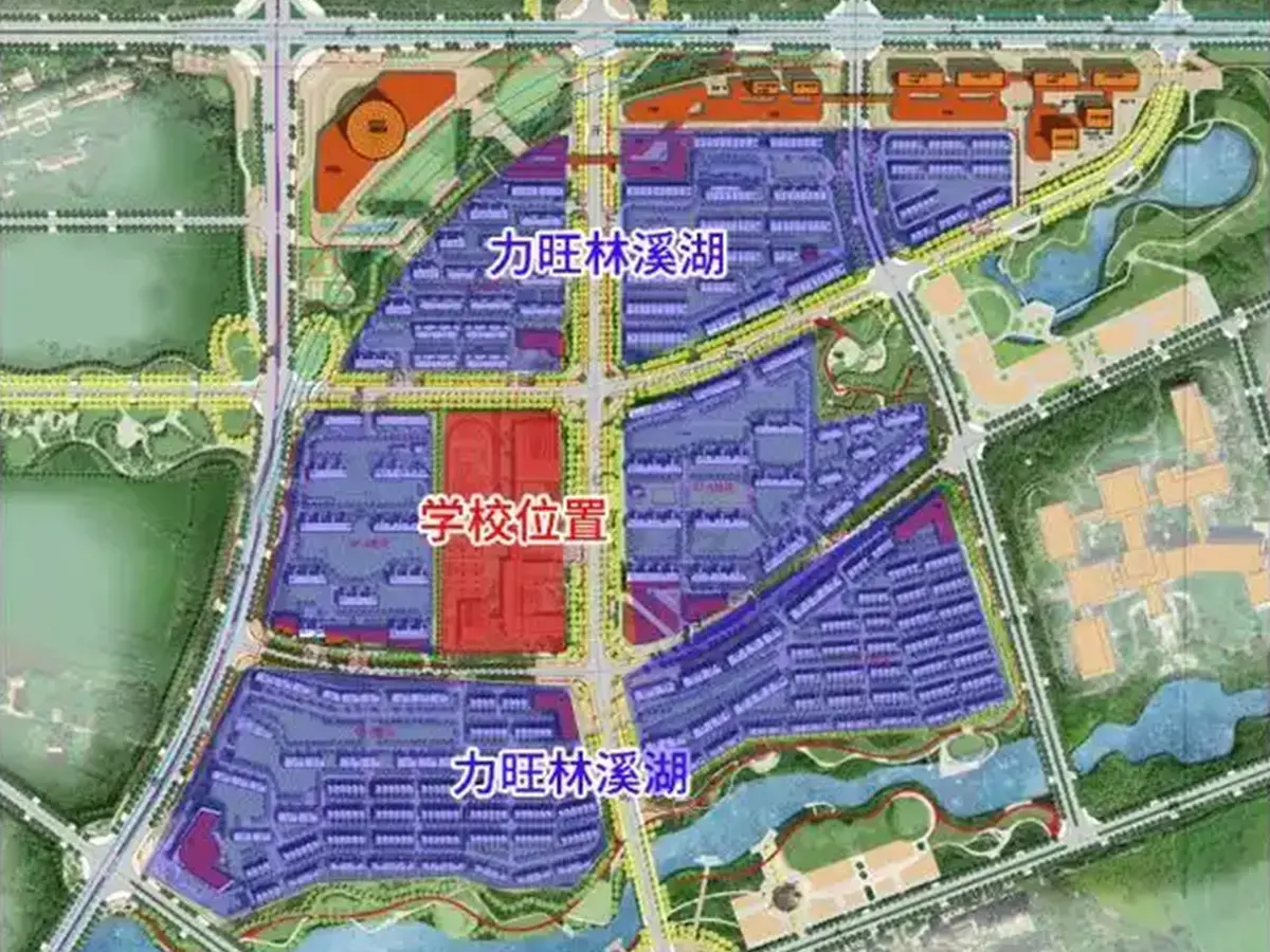 力旺林溪湖总平图