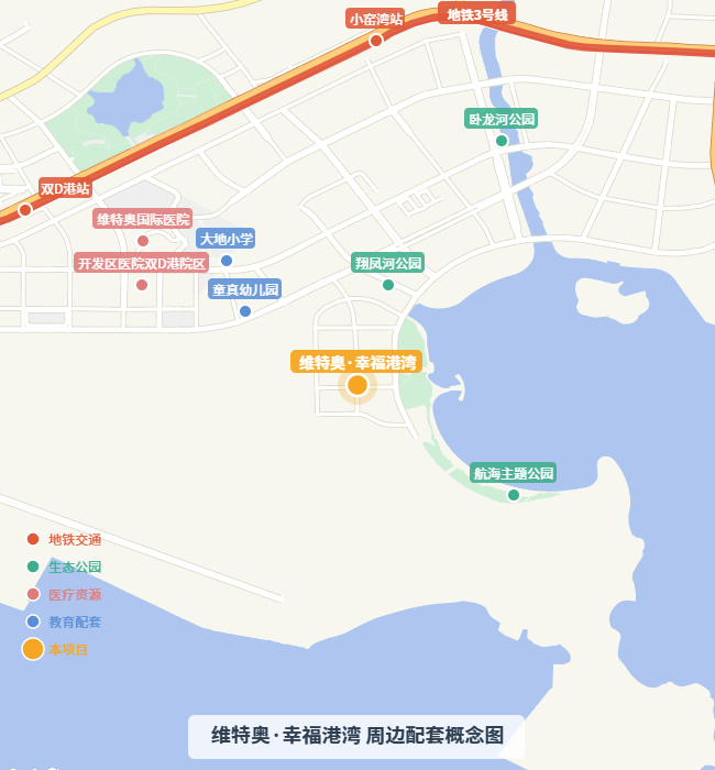 维特奥·幸福港湾 周边配套概念图