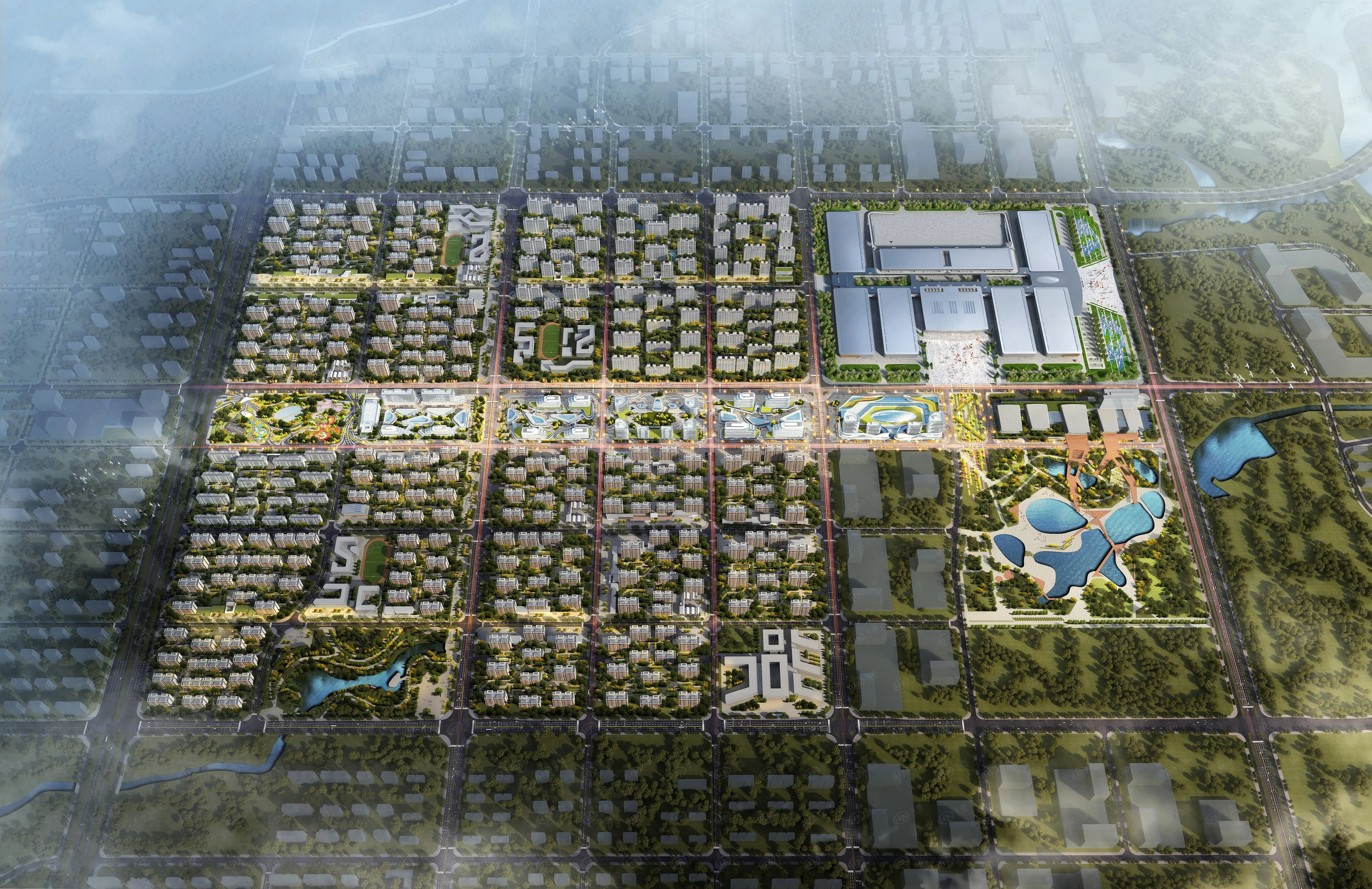 项目沙盘效果图